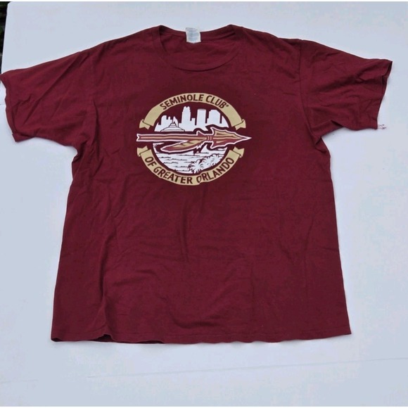 The Unbranded Brand Other - Seminole Club of Greater Orlando T Shirt Mens Large Red Graphic Tee Cotton‎